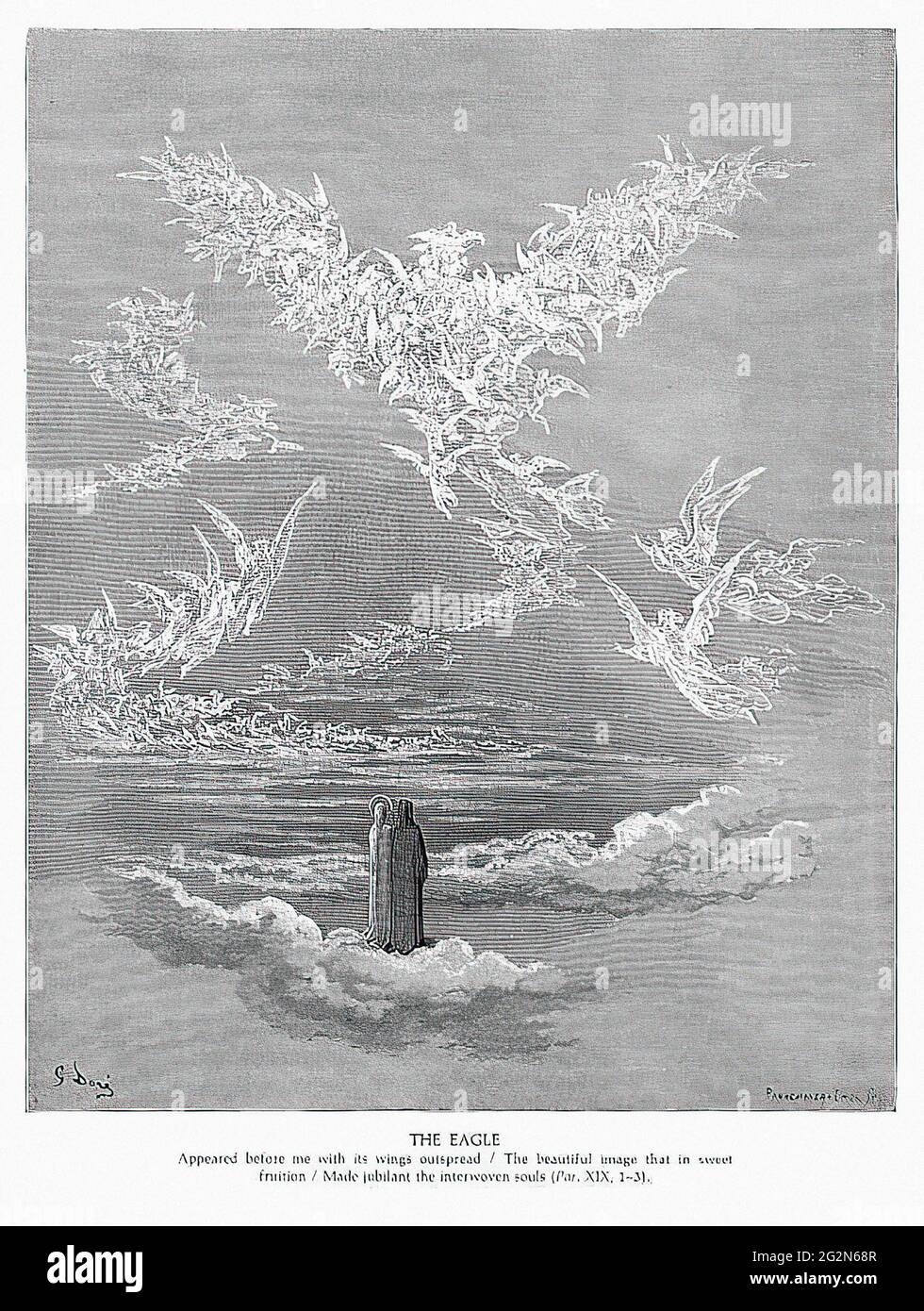 Gustave doré - aigle II Banque D'Images