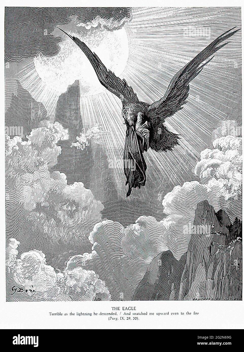 Gustave doré - aigle Banque D'Images