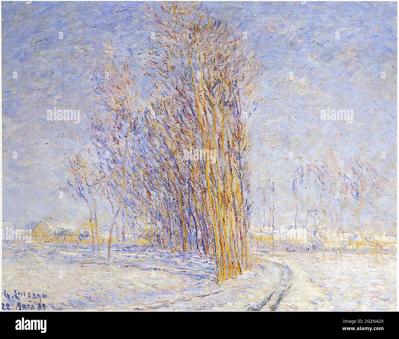 Gustave Loiseau (1865-1935) - Paysage neige 1899 Banque D'Images