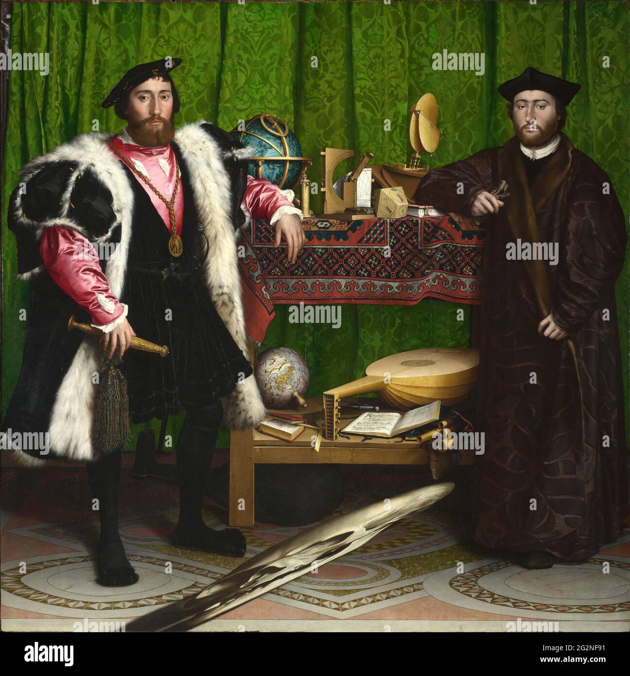Hans Holbein le jeune - les Ambassadeurs Banque D'Images