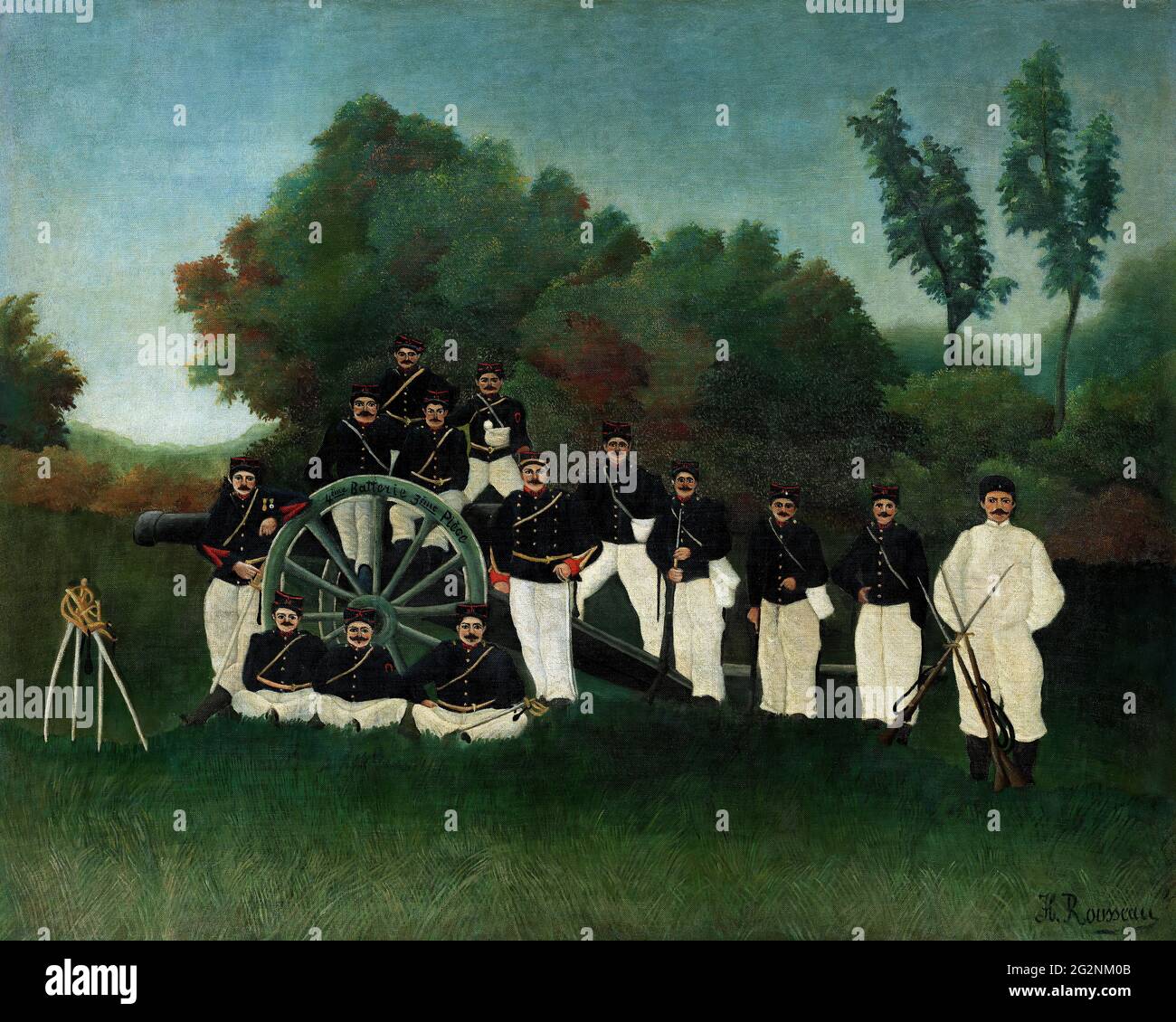 henri-rousseau-alias-le-douanier-rousseau-artillerymen-photo-stock