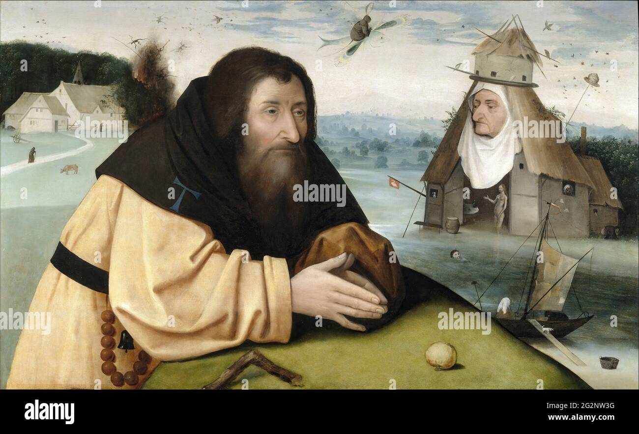 Hieronymus Bosch - les Temptations de Saint Anthony 02 Banque D'Images