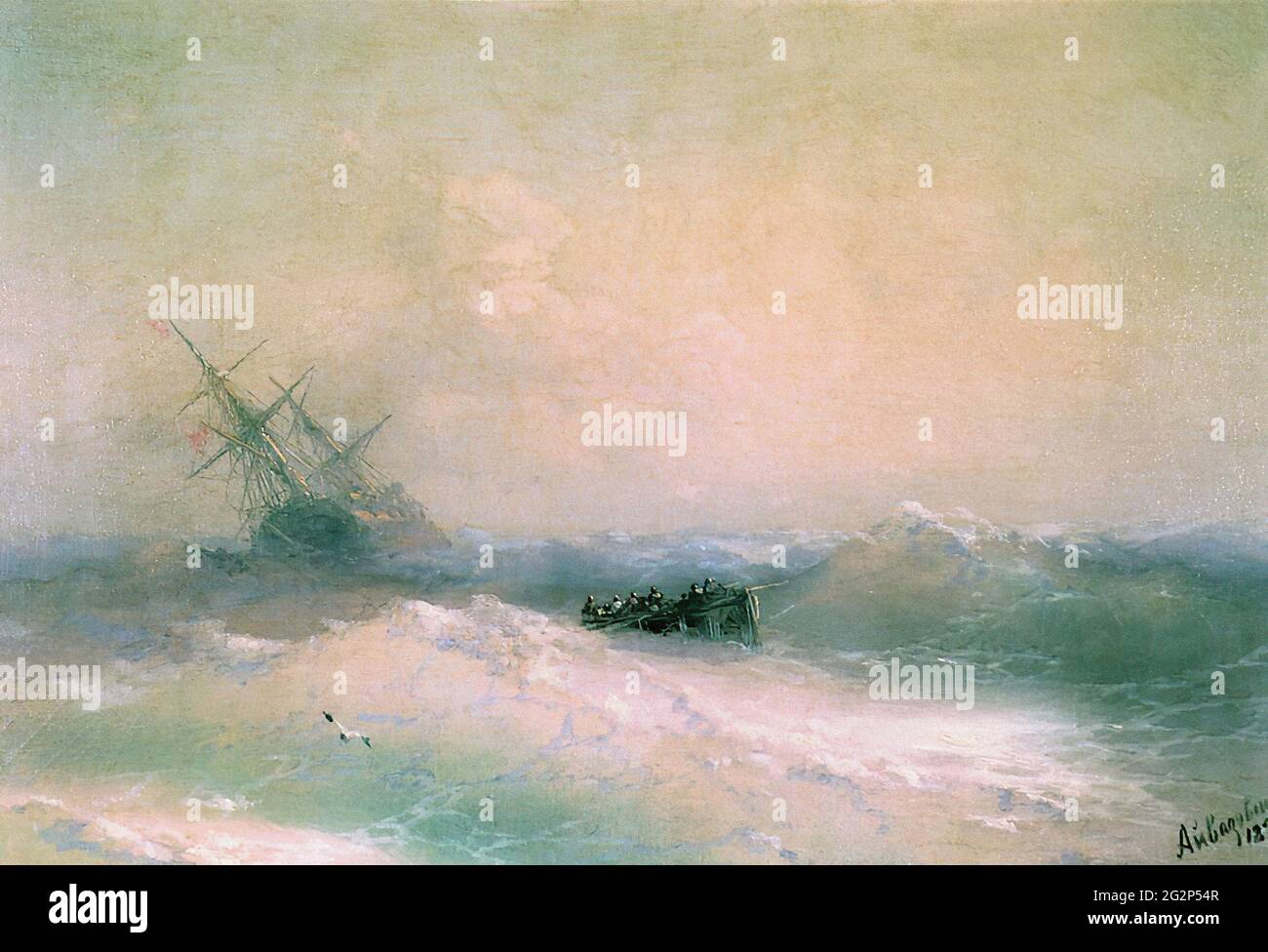 Ivan aïvazovski (1817-1900) - Storm se 1893 Banque D'Images