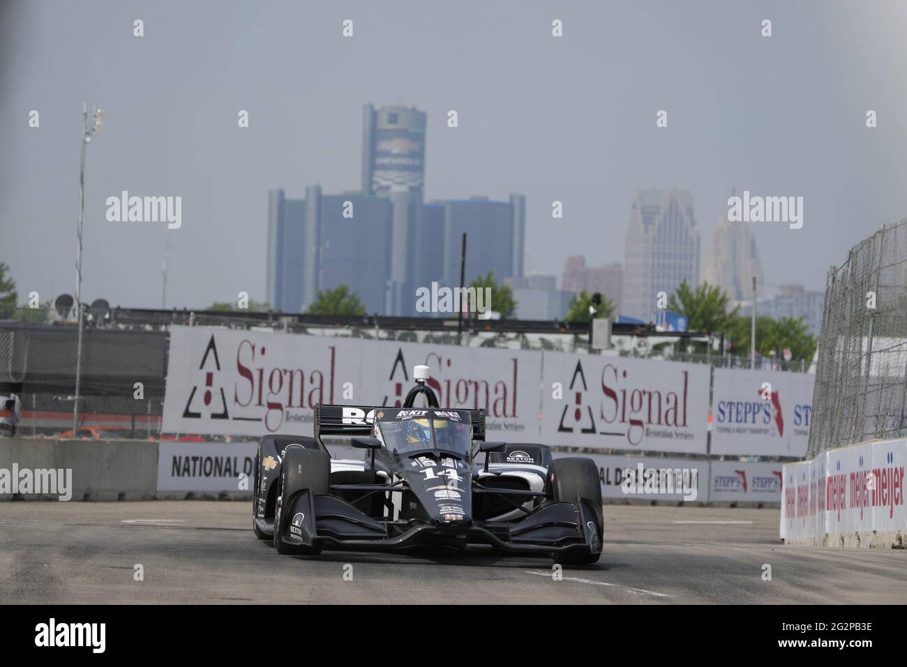 Detroit, Michigan, États-Unis. 12 juin 2021. SÉBASTIEN BOURDAIS (14), du Mans, France, se qualifie pour le Grand Prix de Detroit de Chevrolet à la Belle Isle de Detroit, Michigan. Credit: Walter G Arce SR Grindstone Medi/ASP/ZUMA Wire/Alay Live News Banque D'Images