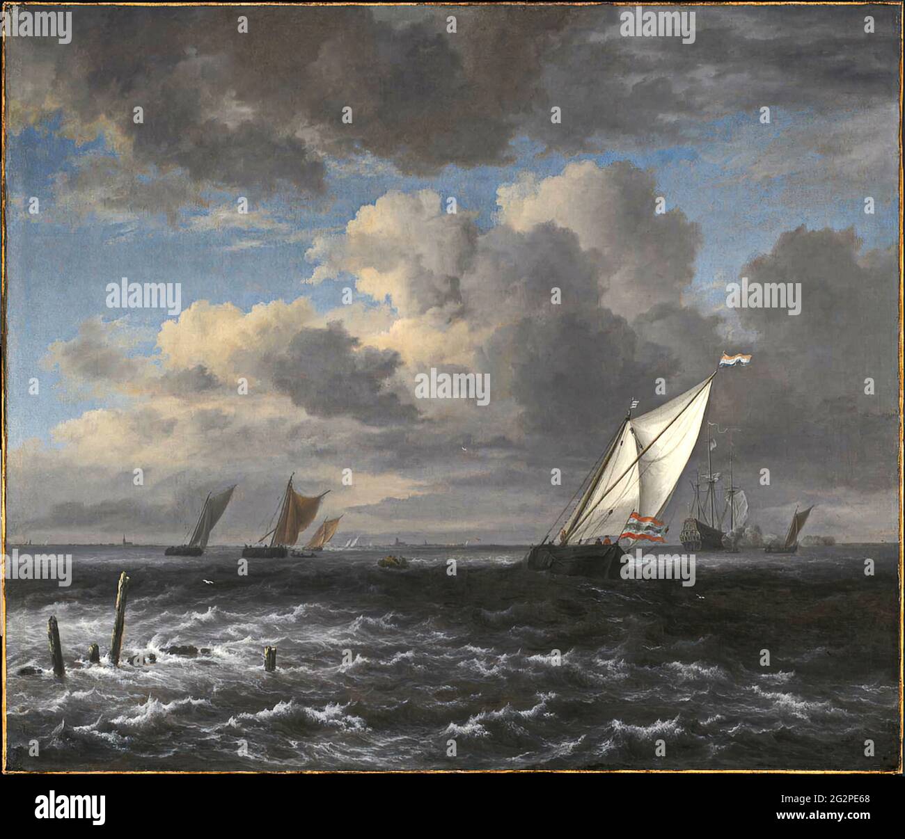 Jacob Van Ruisdael - Mer Ebauche Banque D'Images