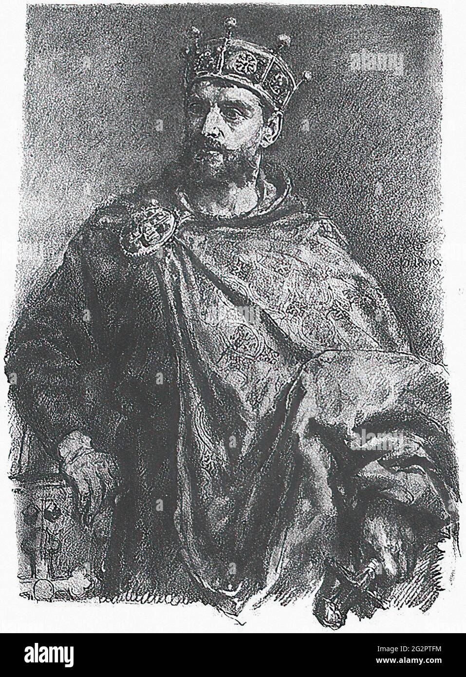 Jan Matejko - Mieszko II Lambert Banque D'Images