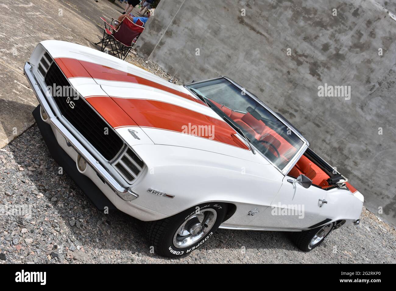 Une Camaro Super Sport 1969 de Chevrolet exposée lors d'un salon de l'auto. Banque D'Images