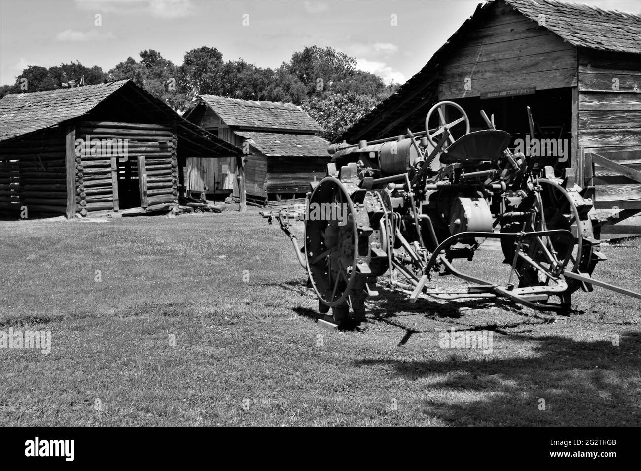 Ancienne ferme du Mississippi des années 1920. Banque D'Images