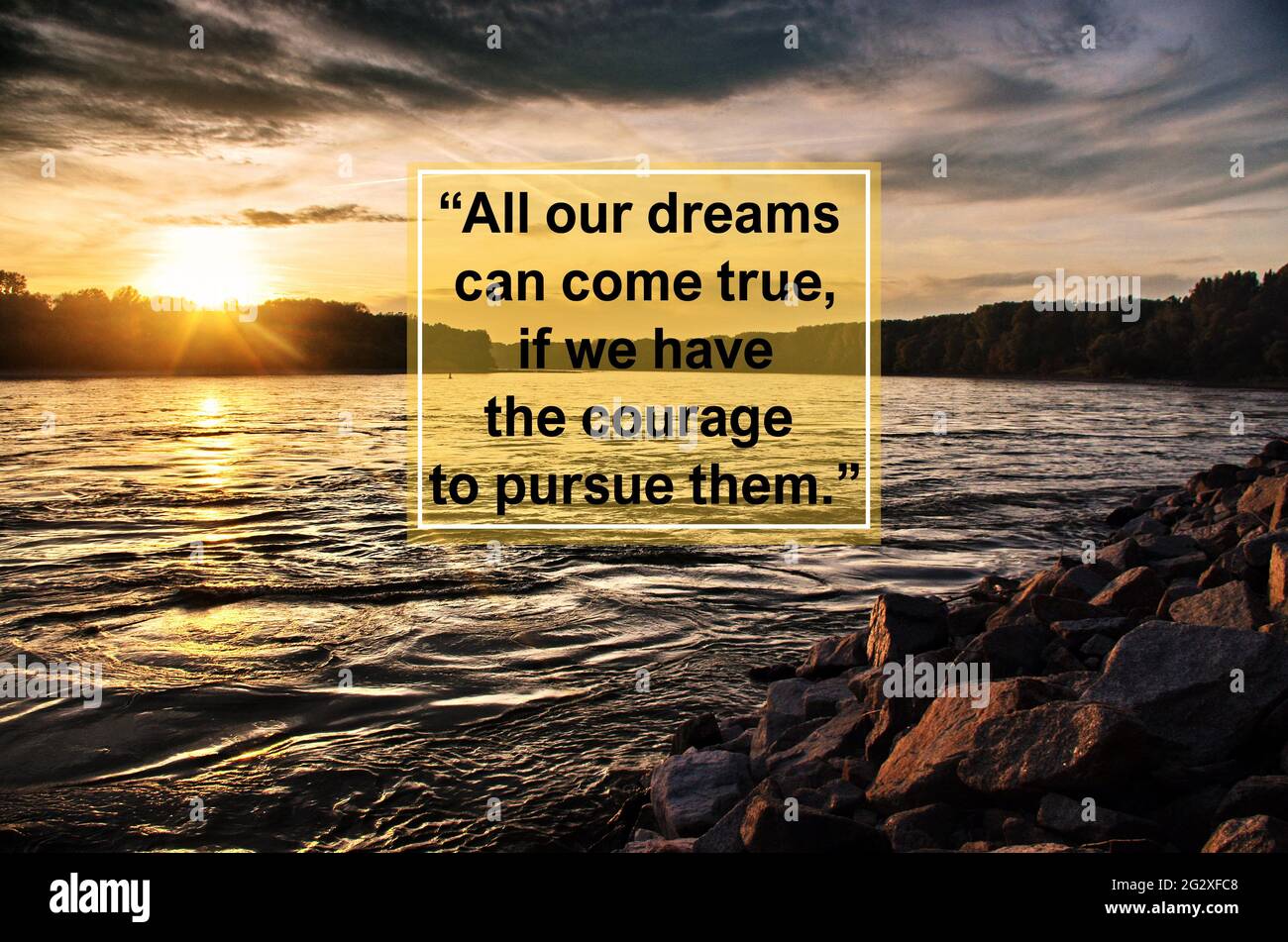 Citation Inspirante Et Motivationnelle Tous Nos Reves Peuvent Se Realiser Si Nous Avons Le Courage Des Poursuivre Motivation Sportive Commerciale Et Artistique Photo Stock Alamy
