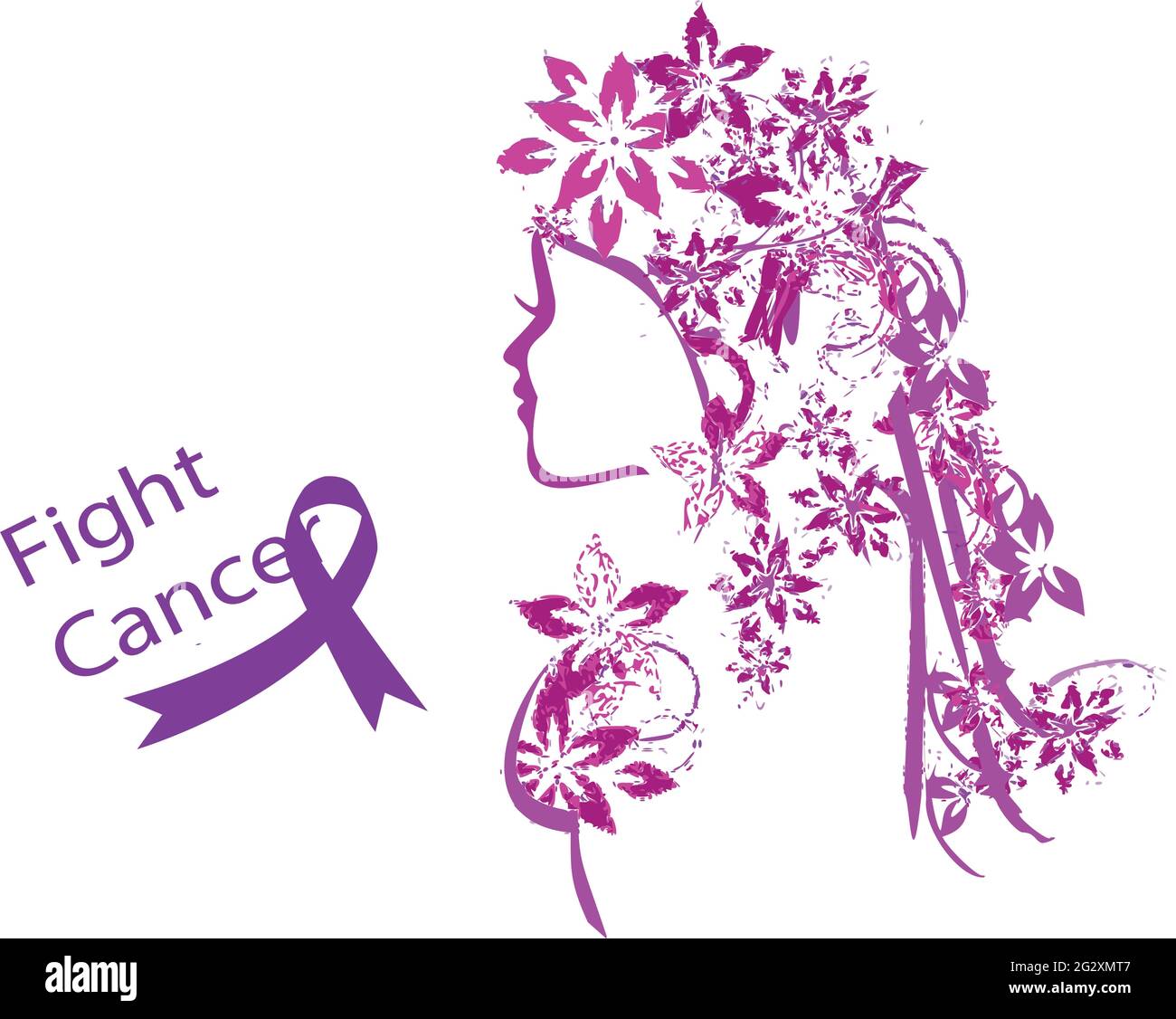 Journée internationale de la femme, journée internationale de sensibilisation au cancer du sein Illustration de Vecteur