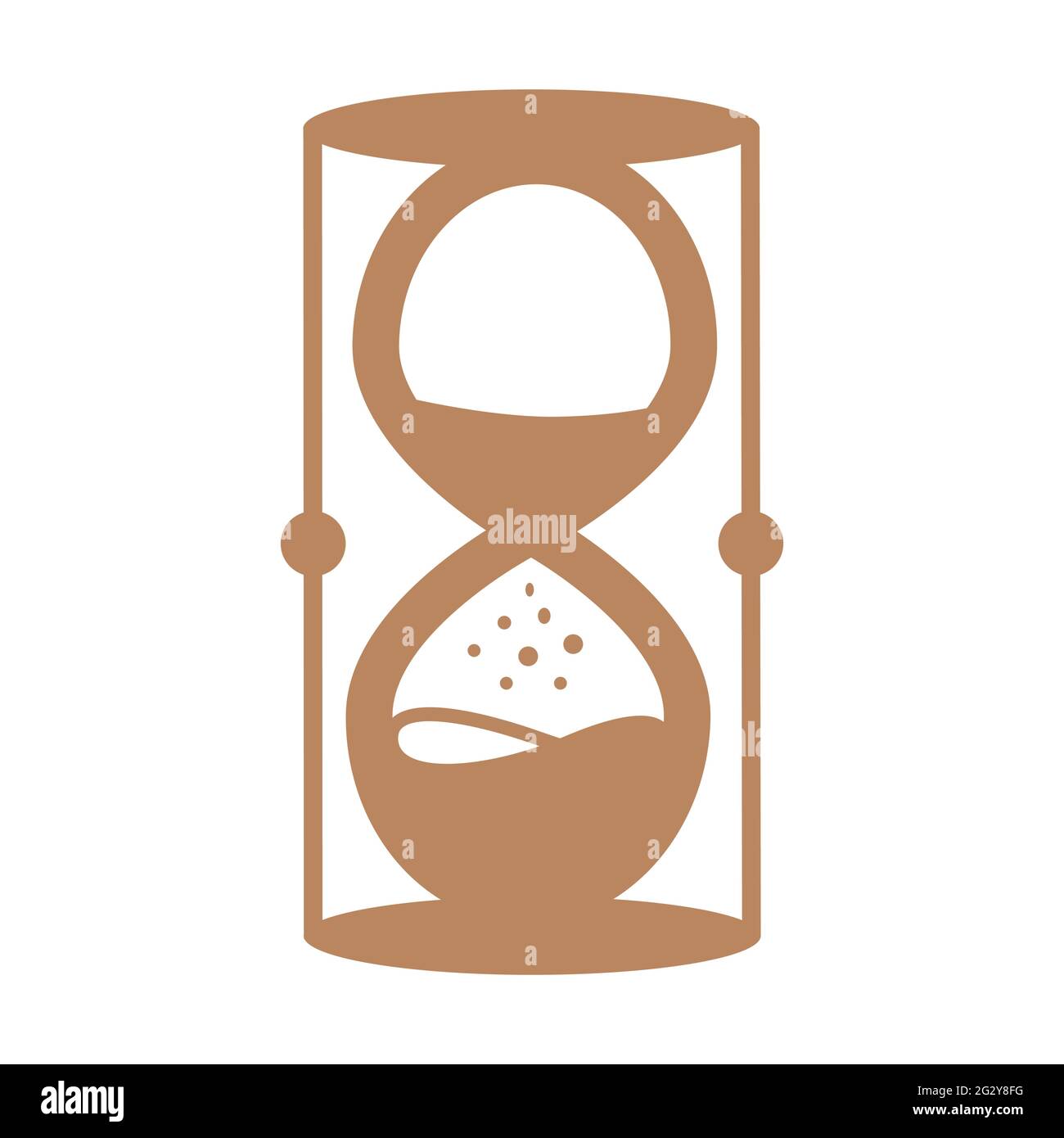 Symbole ésotérique. Conception mystique et magique de sablier Illustration de Vecteur
