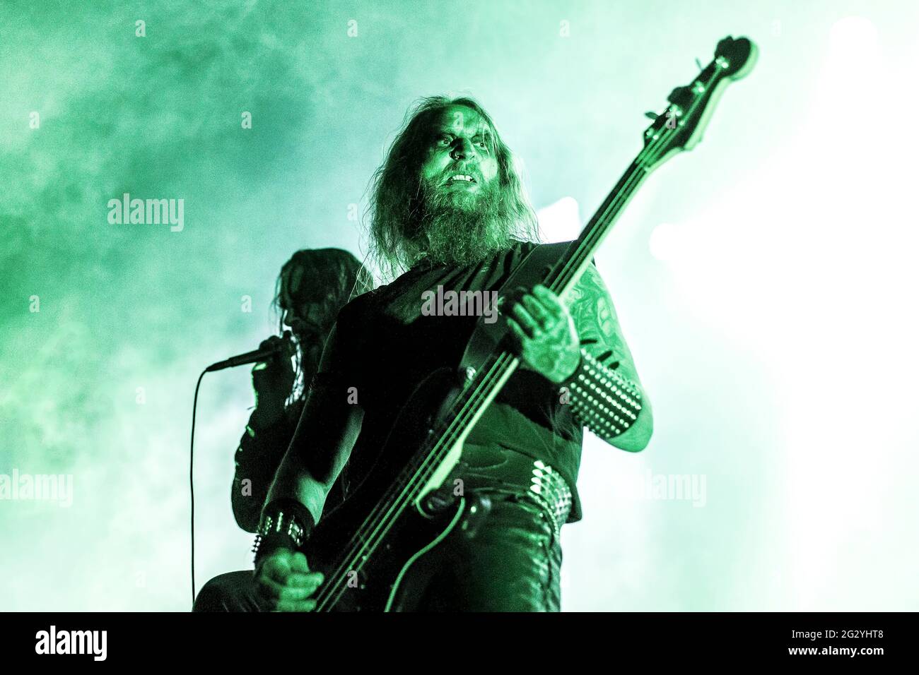 Oslo, Norvège. 12 juin 2021. Le groupe norvégien Gaahls Wyrd, en métal noir, joue un concert au Sentrum Scene d'Oslo. (Crédit photo : Gonzales photo/Alamy Live News Banque D'Images