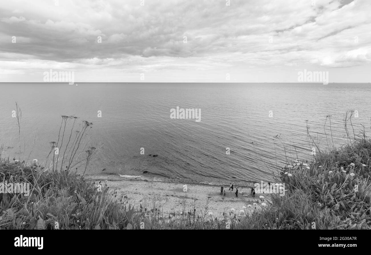 Paysage, c'est un front de mer de Kiel en Allemagne Banque D'Images