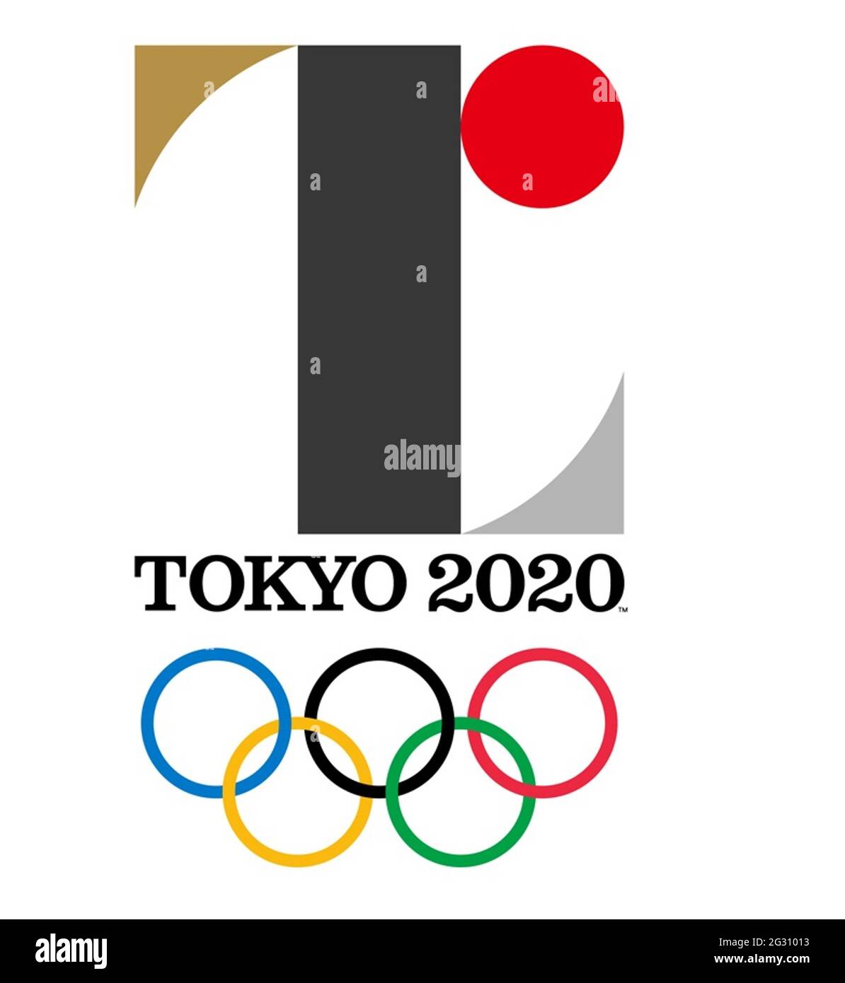 Affiche olympique Tokyo 2020 Banque D'Images