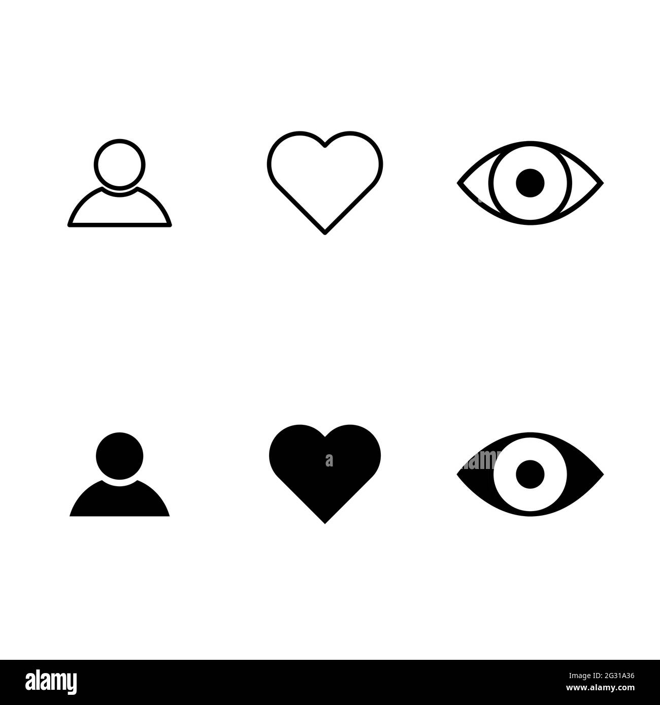 Symbole social pour le Web, pouces vers le haut, commentaire, partager, personne, foyer, afficher le graphique. Ensemble d'icônes, concept de collection . Illustration de Vecteur