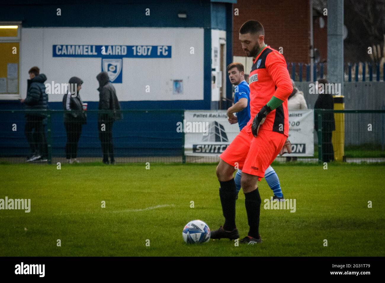 Birkenhead, Angleterre 19 décembre 2020. North West Counties League First Division South Match entre Cammell Laird 1907 et New Mills. Banque D'Images