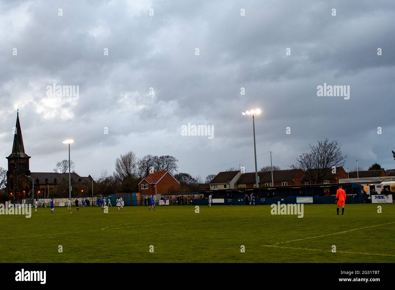 Birkenhead, Angleterre 19 décembre 2020. North West Counties League First Division South Match entre Cammell Laird 1907 et New Mills. Banque D'Images