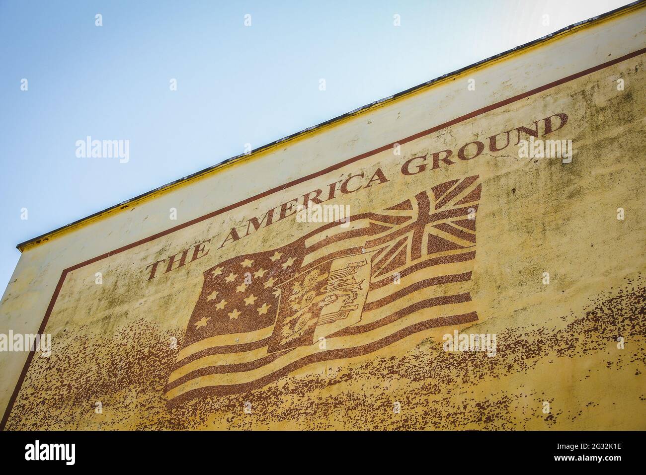 L'America Ground, la région bordée par Robertson Street, Carlisle Parade, Harold place et Claremont à Hastings, East Sussex, Angleterre Banque D'Images