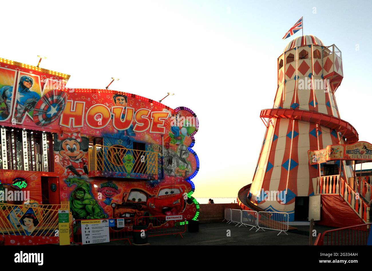 Hunstanton Funfair, Fair, Fairground, Pleasure Beach, Norfolk, Angleterre, Royaume-Uni Banque D'Images