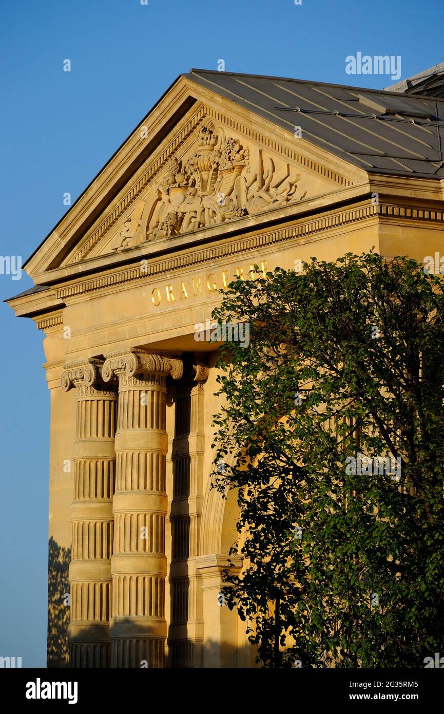 FRANCE, PARIS (75) 1ER ARRONDISSEMENT, JARDIN DES TUILERIES, MUSÉE DE L'ORANGERIE Banque D'Images