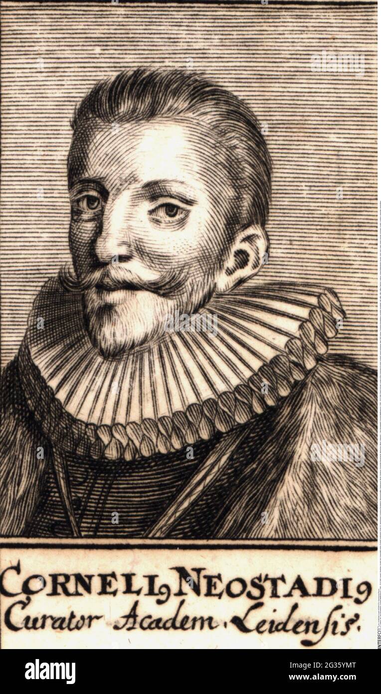 Van Nieuwstadt, Cornelis Matthiaszoon, 1549 - 25.6.1606, érudit néerlandais, conservateur de l'Université de Leiden, le DROIT D'AUTEUR DE L'ARTISTE NE DOIT PAS ÊTRE AUTORISÉ Banque D'Images