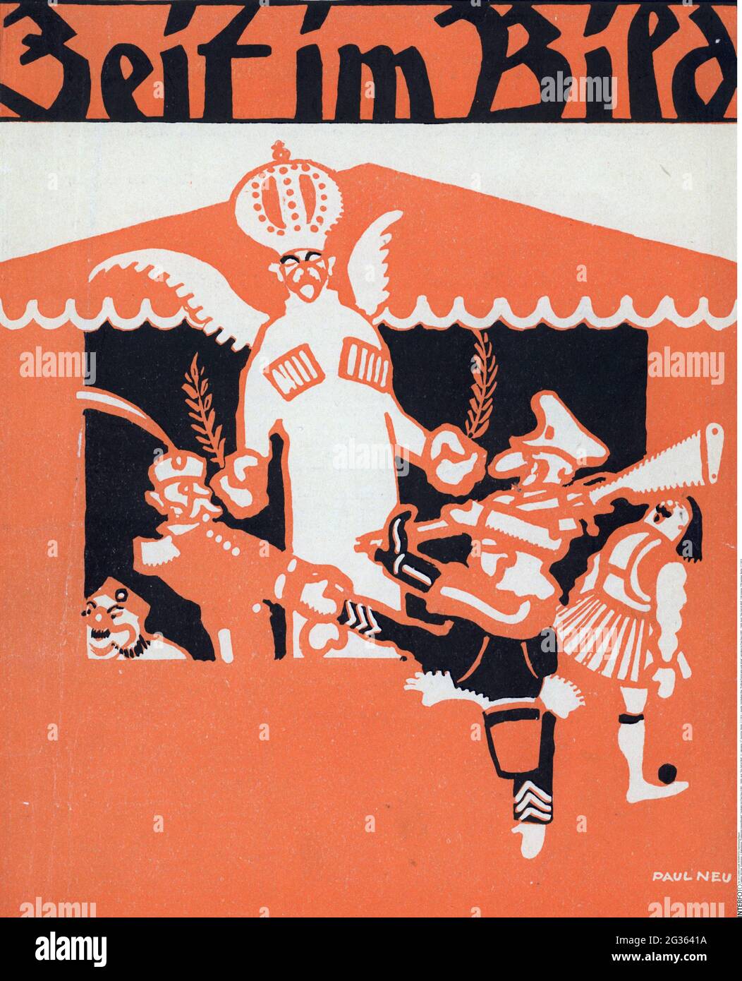 Evénements, 2ème Guerre des Balkans, 'Political Punch-and-Judy show', caricature de Paul Neu (1881 - 1940), DROITS-SUPPLÉMENTAIRES-AUTORISATION-INFO-NON-DISPONIBLE Banque D'Images