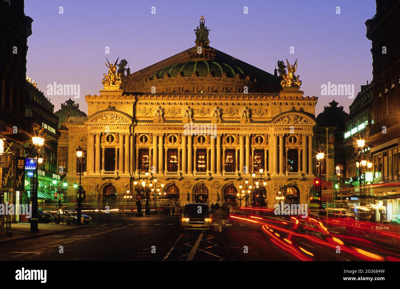 FRANCE PARIS (75) 9ÈME ARRONDISSEMENT, L'OPÉRA GARNIER DE LA PLACE DE L'OPÉRA Banque D'Images