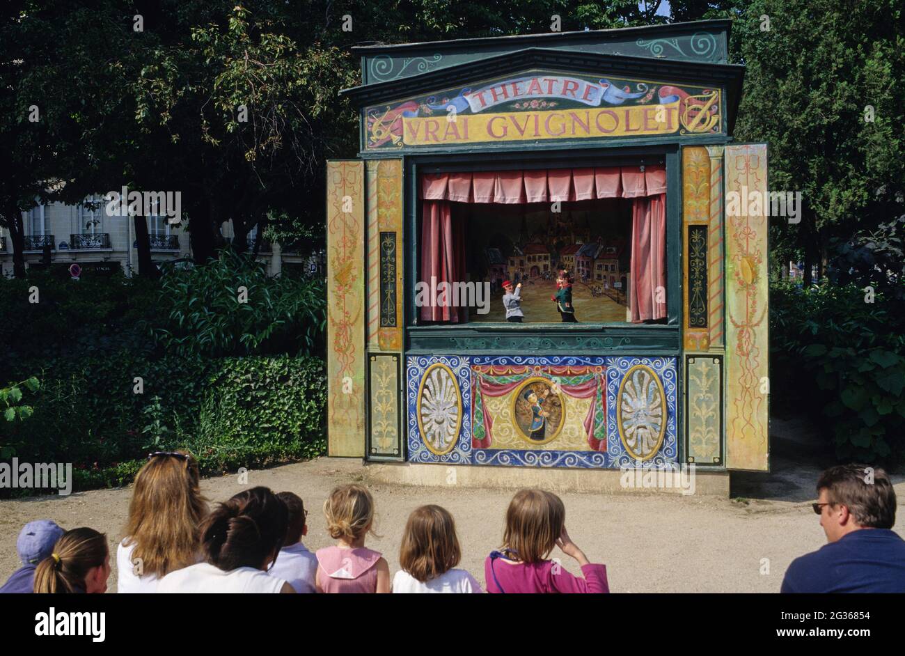 FRANCE PARIS (75) 8ÈME ARRONDISSEMENT, LE GUIGNOL (MARIONNETTE) DU JARDIN DE MARIGNY Banque D'Images