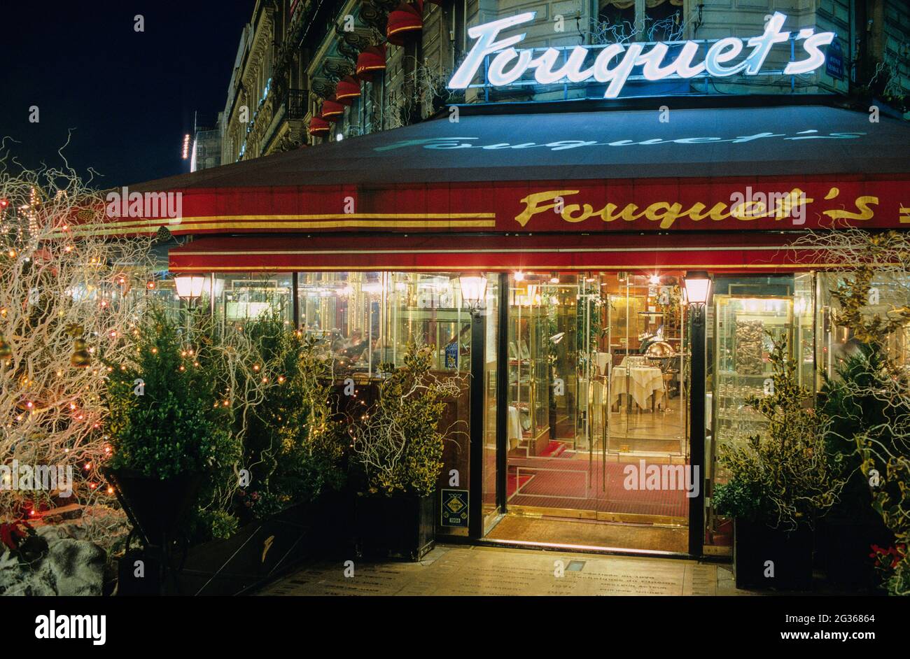 FRANCE PARIS (75) 8 ÈME ARRONDISSEMENT, RESTAURANT « LE FOUQUET'S » AUX CHAMPS ELYSÉES Banque D'Images