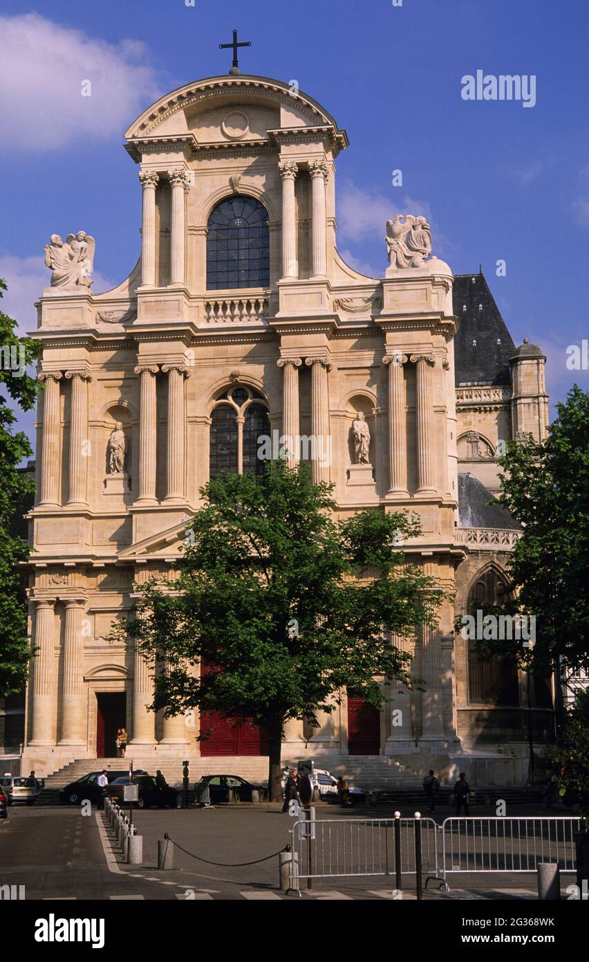 FRANCE PARIS (75) 4ÈME ARRONDISSEMENT, EGLISE ST GERVAIS Banque D'Images