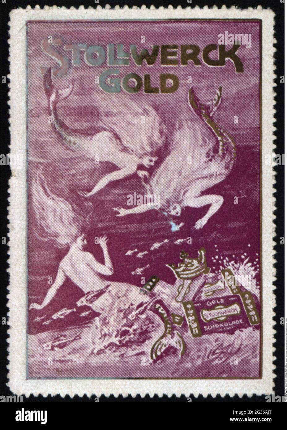 Publicité, timbres-affiches, bonbons, chocolat « Solllwerck », vers 1910, INFO-AUTORISATION-DROITS-SUPPLÉMENTAIRES-NON-DISPONIBLE Banque D'Images