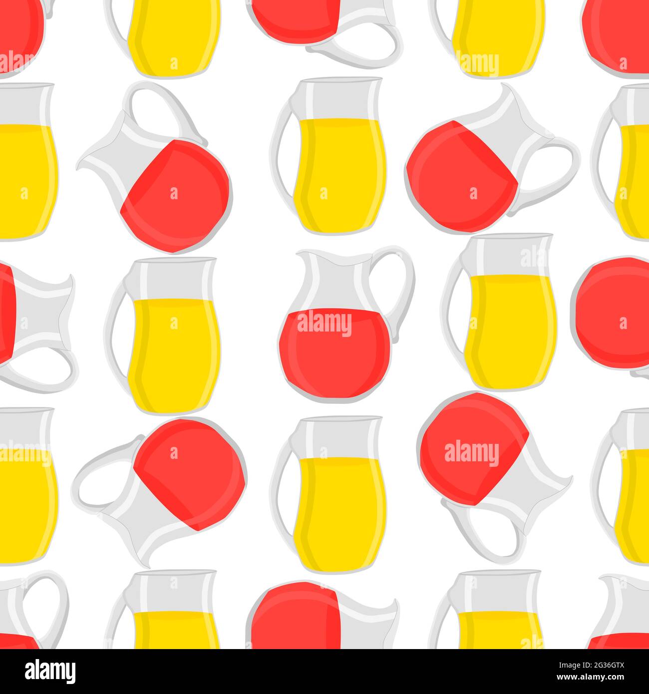 Illustration sur le thème de la grande limonade colorée dans un pot en verre pour boisson naturelle. Motif limonade composé d'un accessoire de cuisine de collection, d'un pichet en verre pour o Illustration de Vecteur