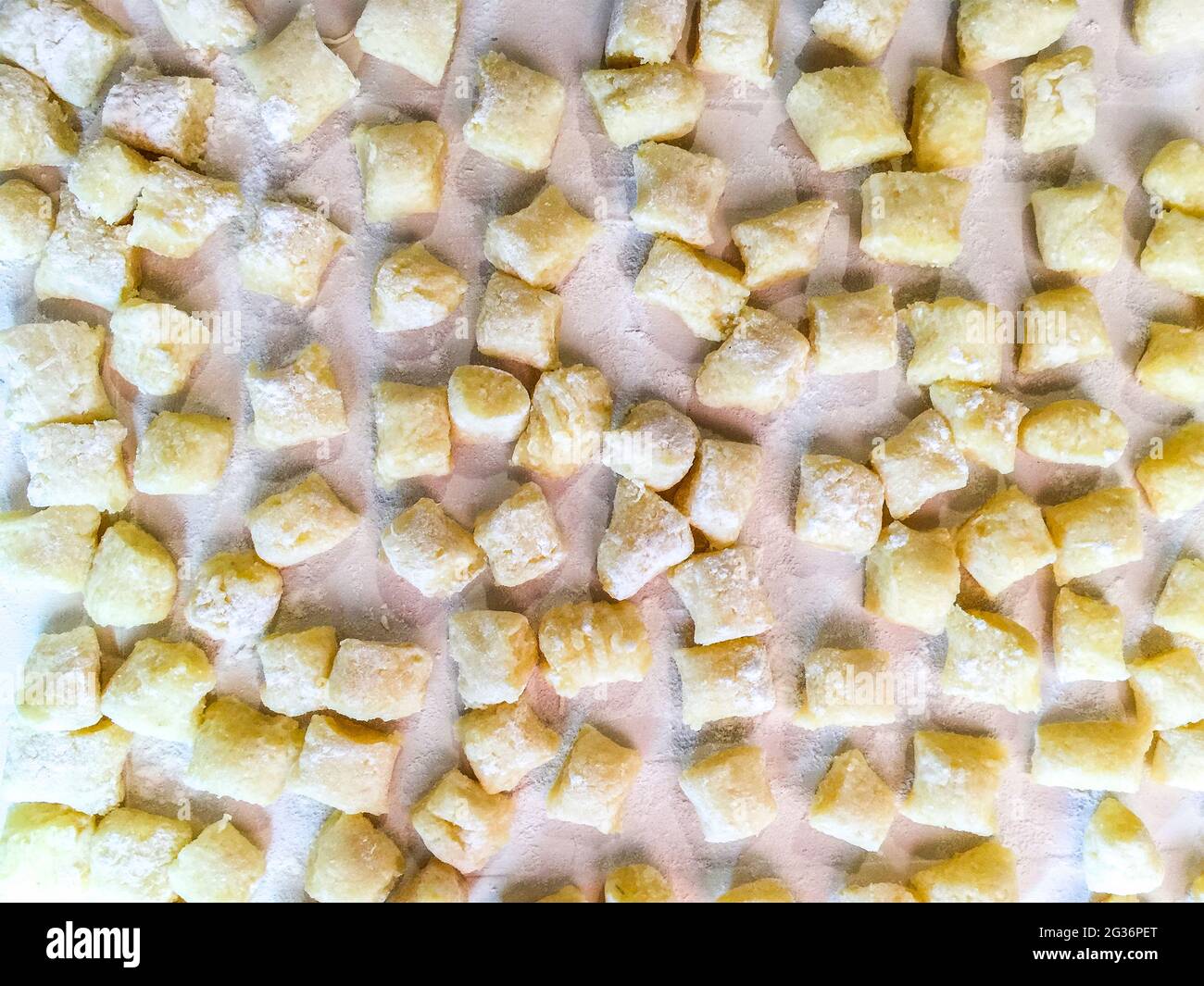 Gnocchi de pomme de terre blanche italienne maison Banque D'Images