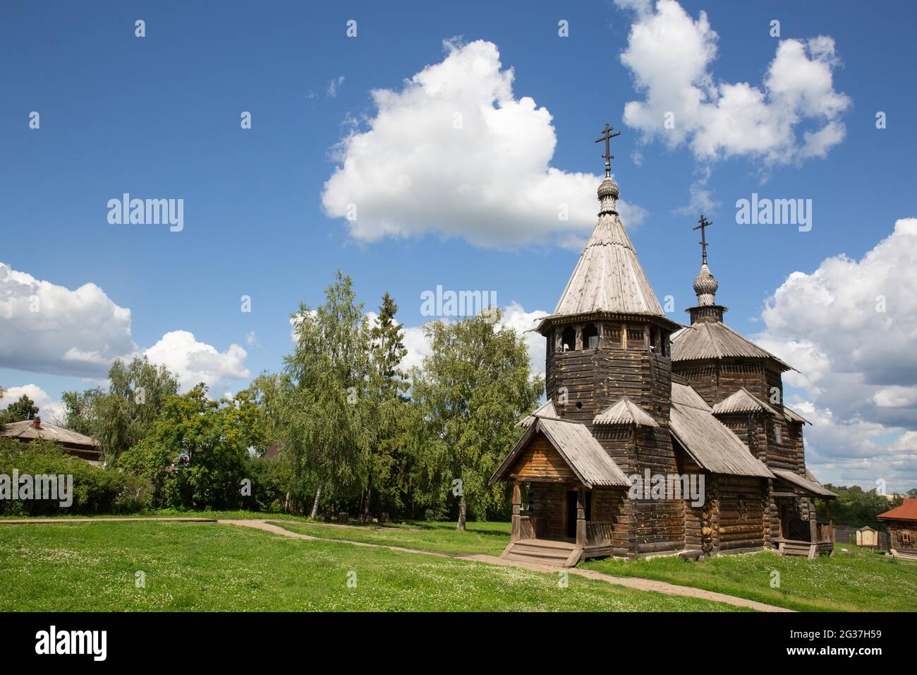 Musée de l'architecture en bois, Suzdal, Golden Ring, Russie Banque D'Images