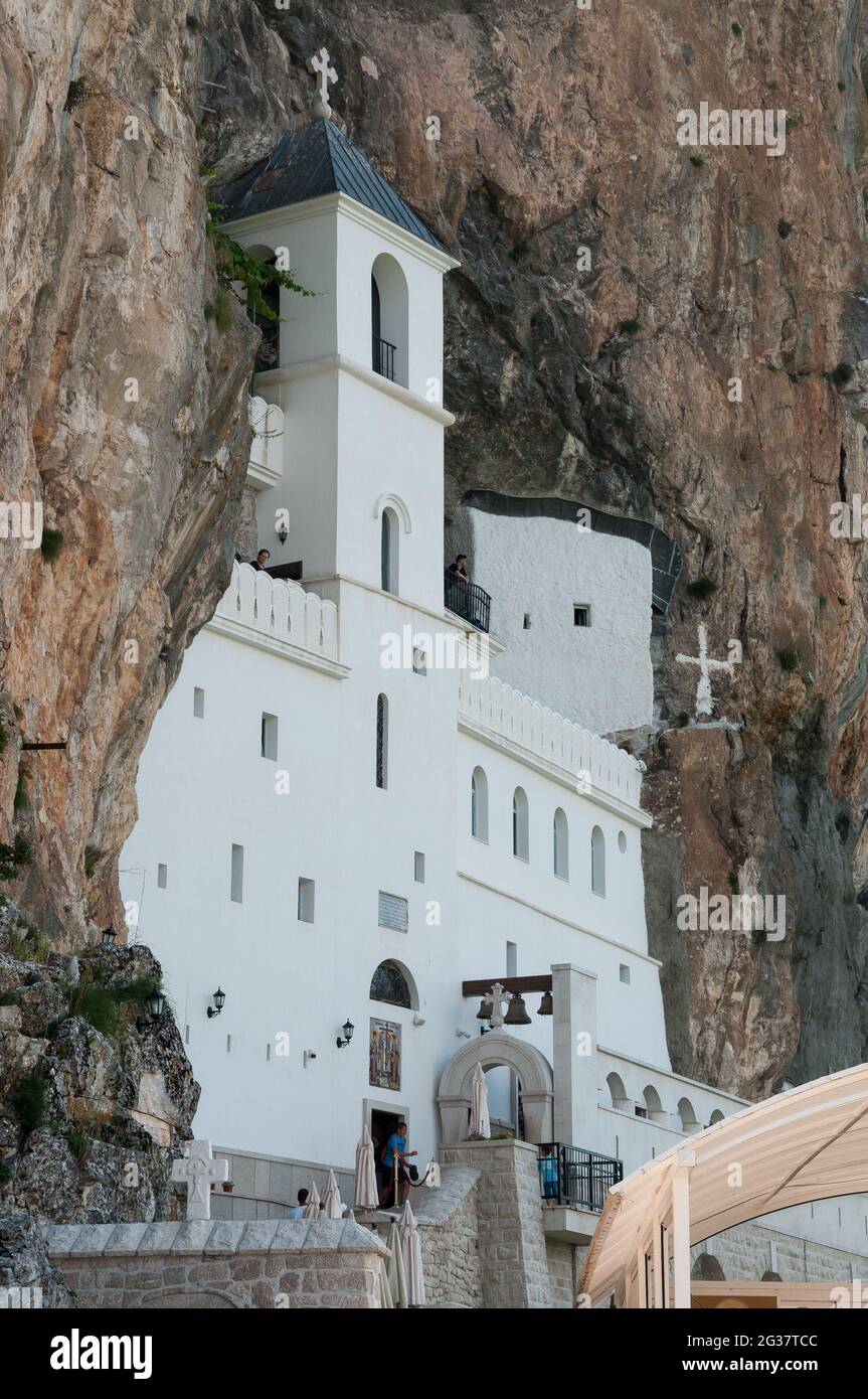 Monastère d'Ostrog, municipalité de Danilovgrad, Monténégro, Europe Banque D'Images