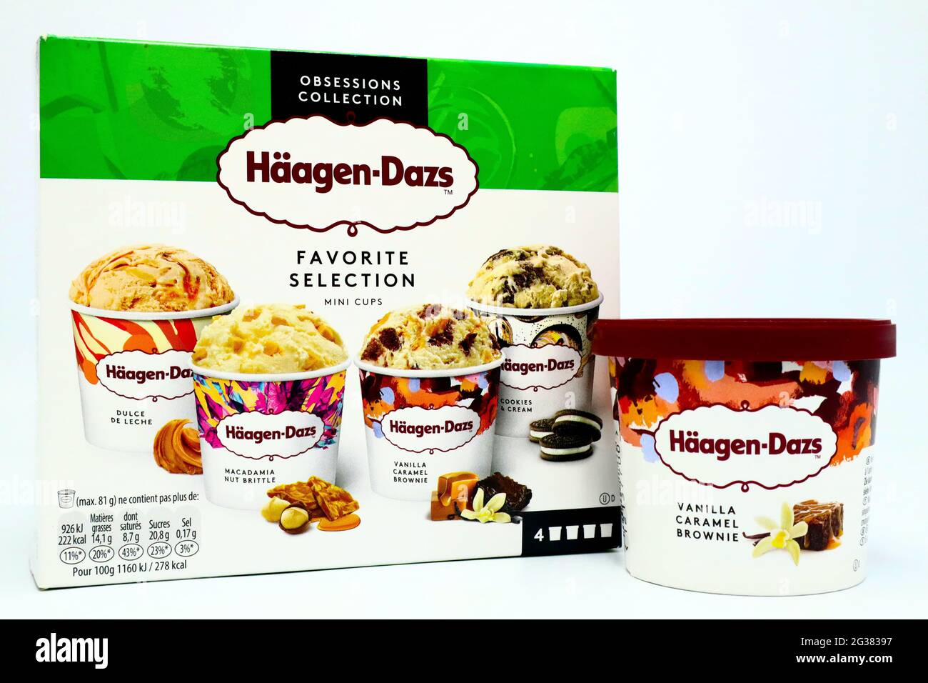 Crème glacée Haagen-Dazs. Haagen-Dazs est une marque de General Mills, Inc Banque D'Images