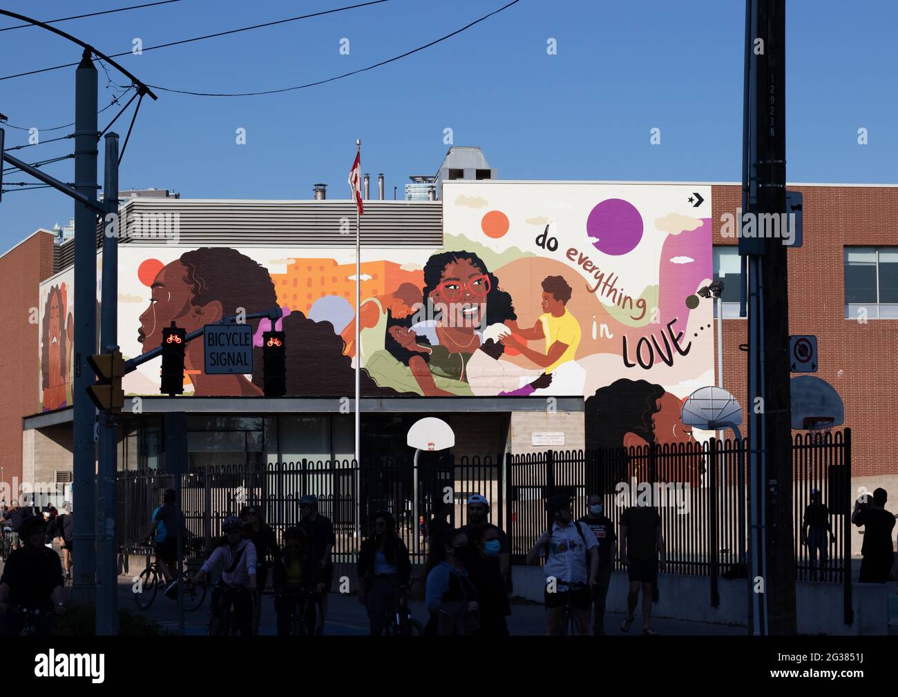 Faites tout avec amour Banque D'Images