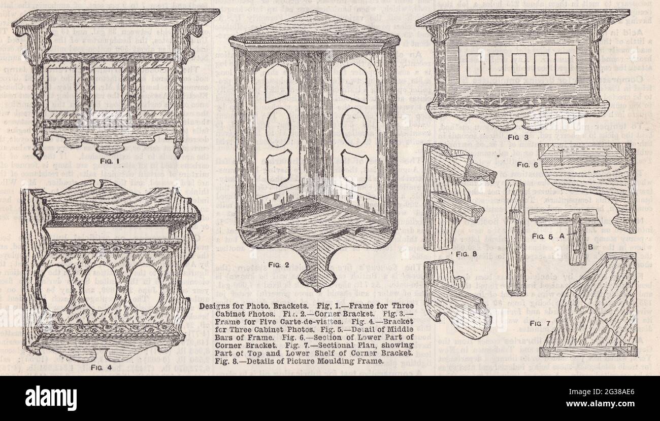 Travailler le Journal hebdomadaire illustré pour la mécanique 1900 - dessins pour les supports photo. Banque D'Images
