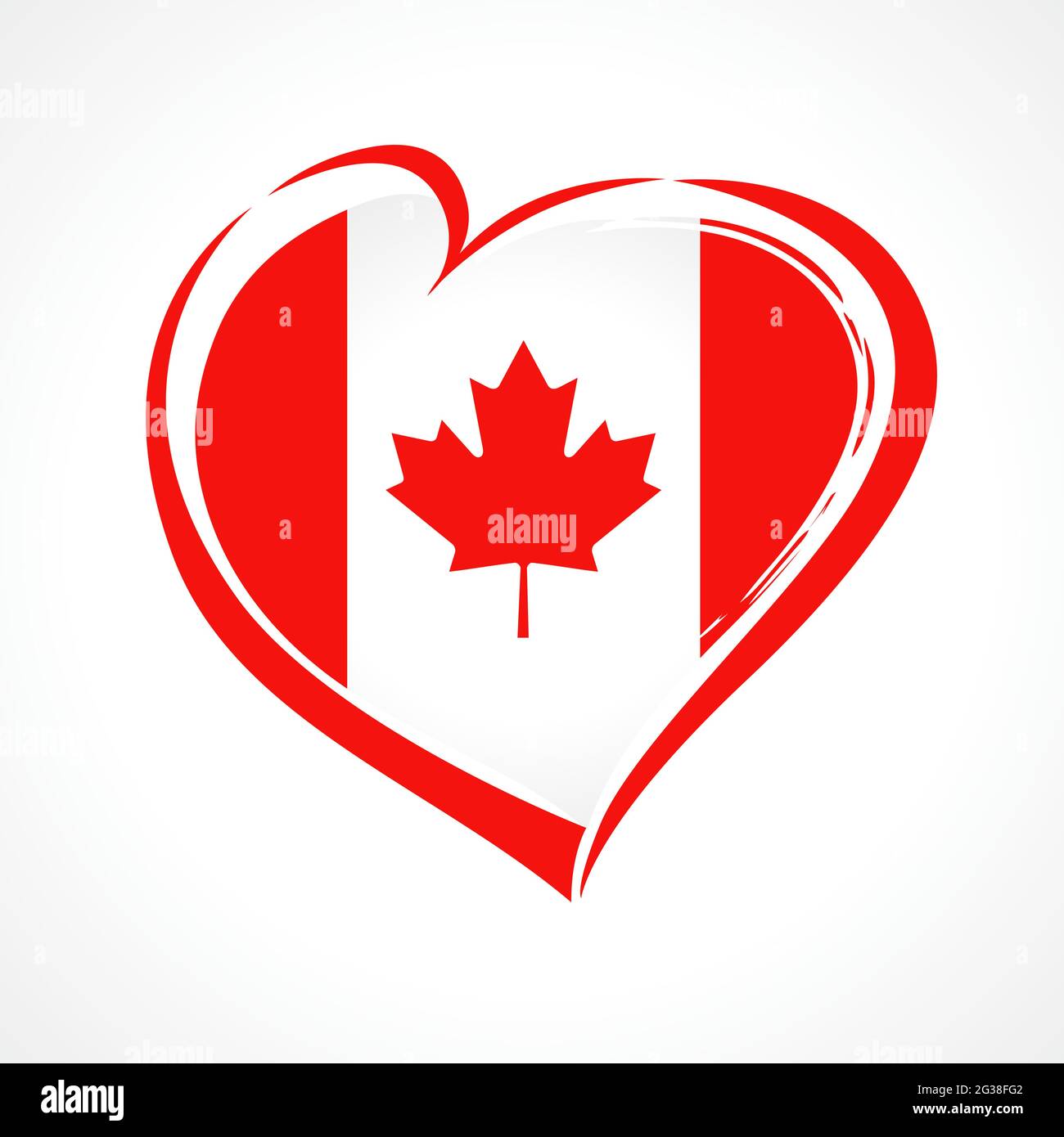 Concept du logo de la fête du Canada. Modèle de conception graphique abstrait isolé. Une belle étiquette créative. Lettrage calligraphique. Pinceau décoratif calligraphie Illustration de Vecteur