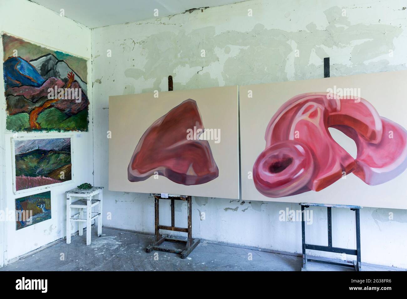 Travaux des étudiants de l'Académie d'Art à Zagreb Banque D'Images