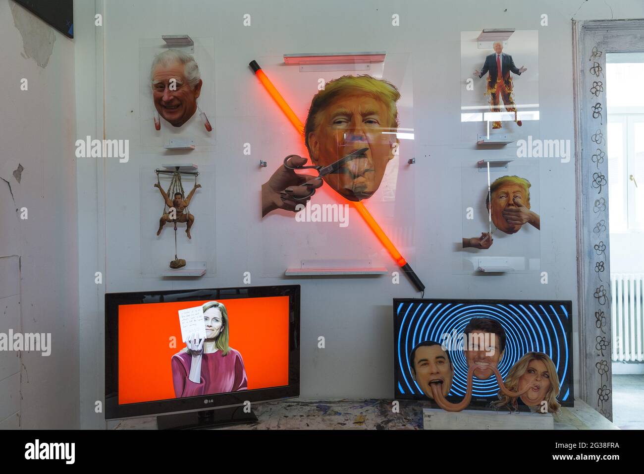 Travaux des étudiants de l'Académie d'Art à Zagreb Banque D'Images