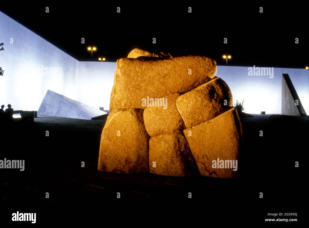 Jardin de sculptures Noguchi à Costa Mesa, Orange County, CA Banque D'Images