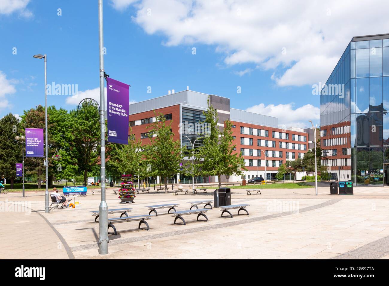 Bâtiments de l'Université Aston, Birmingham, Royaume-Uni 2021 Banque D'Images