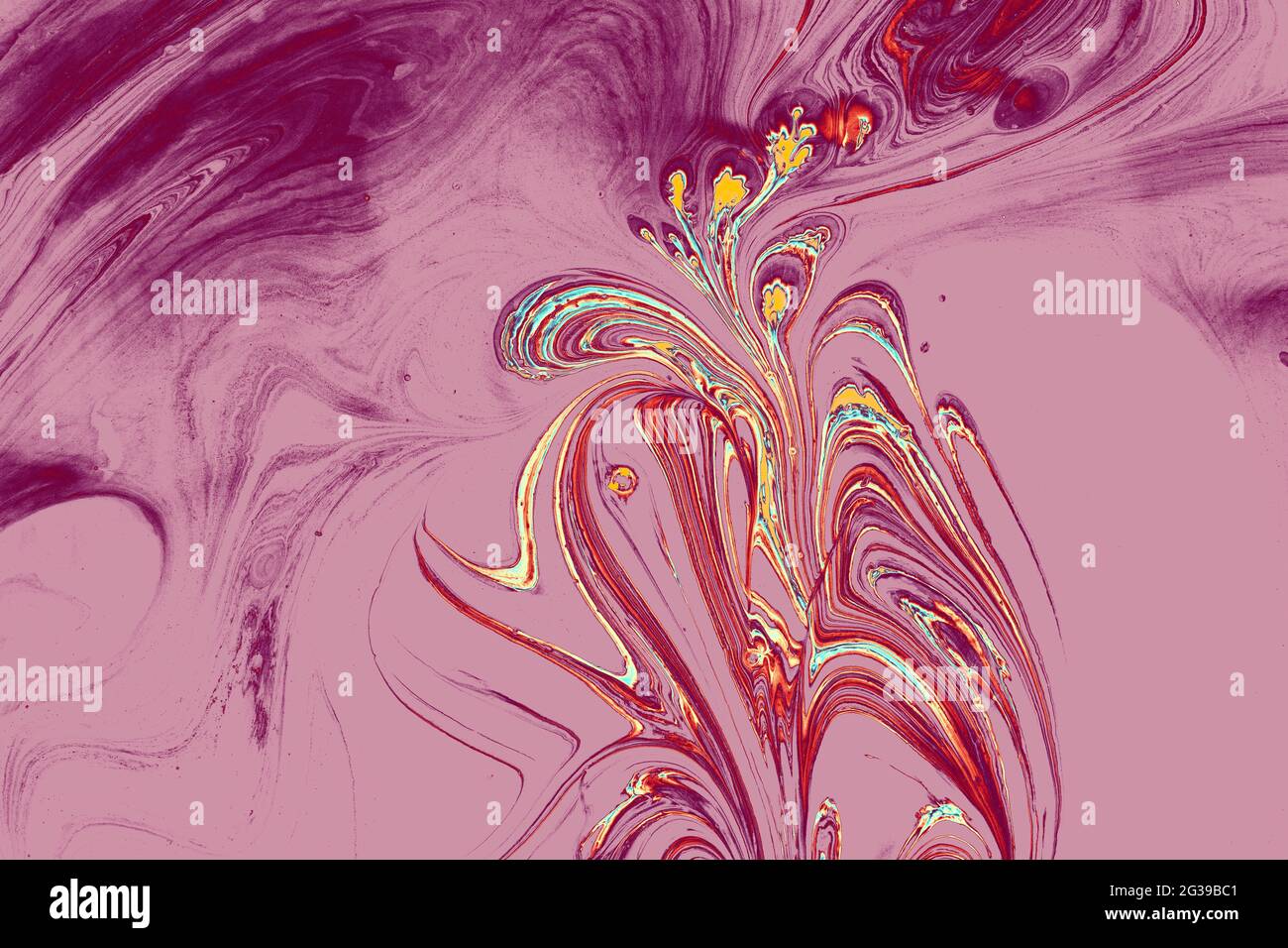 Motifs de peinture colorés comme texture d'arrière-plan de l'art abstrait Banque D'Images