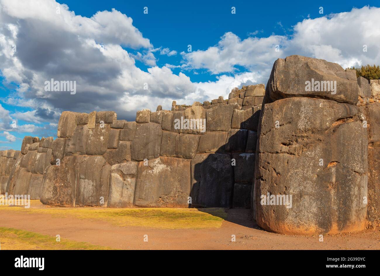 Ruines inca de Sacsayhuaman, Cusco, Pérou. Banque D'Images