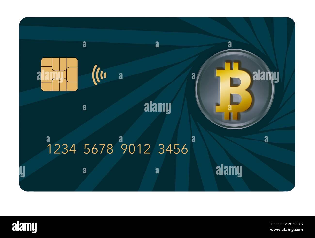 Une carte de crédit bitcoin est vue dans cette illustration de 3-d sur la  crypto-monnaie via les cartes de crédit et de débit Photo Stock - Alamy