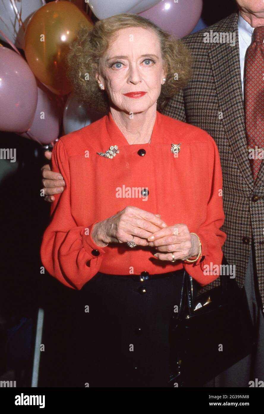 Bette Davis Circa années 1980 crédit: Ralph Dominguez/MediaPunch Banque D'Images