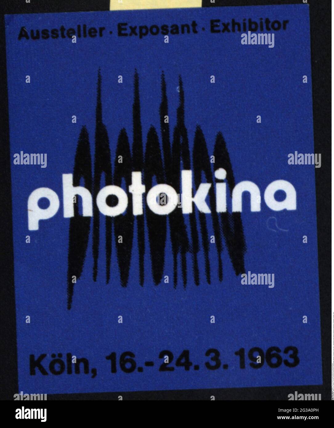 Publicité, timbres-affiches, expositions / expositions, « Photokina », Cologne, 1963, INFO-AUTORISATION-DROITS-SUPPLÉMENTAIRES-NON-DISPONIBLE Banque D'Images