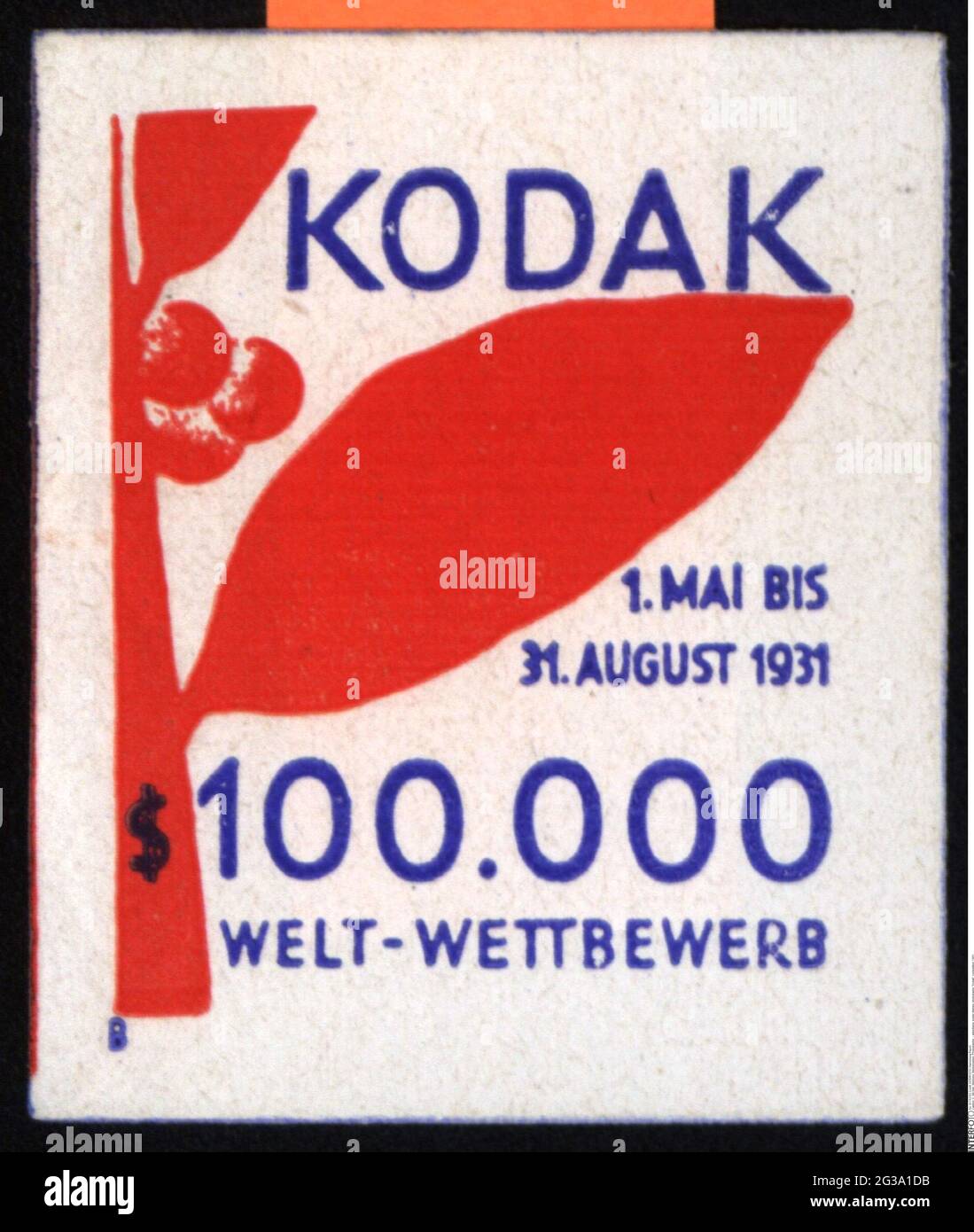 Publicité, timbres-affiches, photographie, « Kodak », concours, 1951, INFO-AUTORISATION-DROITS-SUPPLÉMENTAIRES-NON-DISPONIBLE Banque D'Images