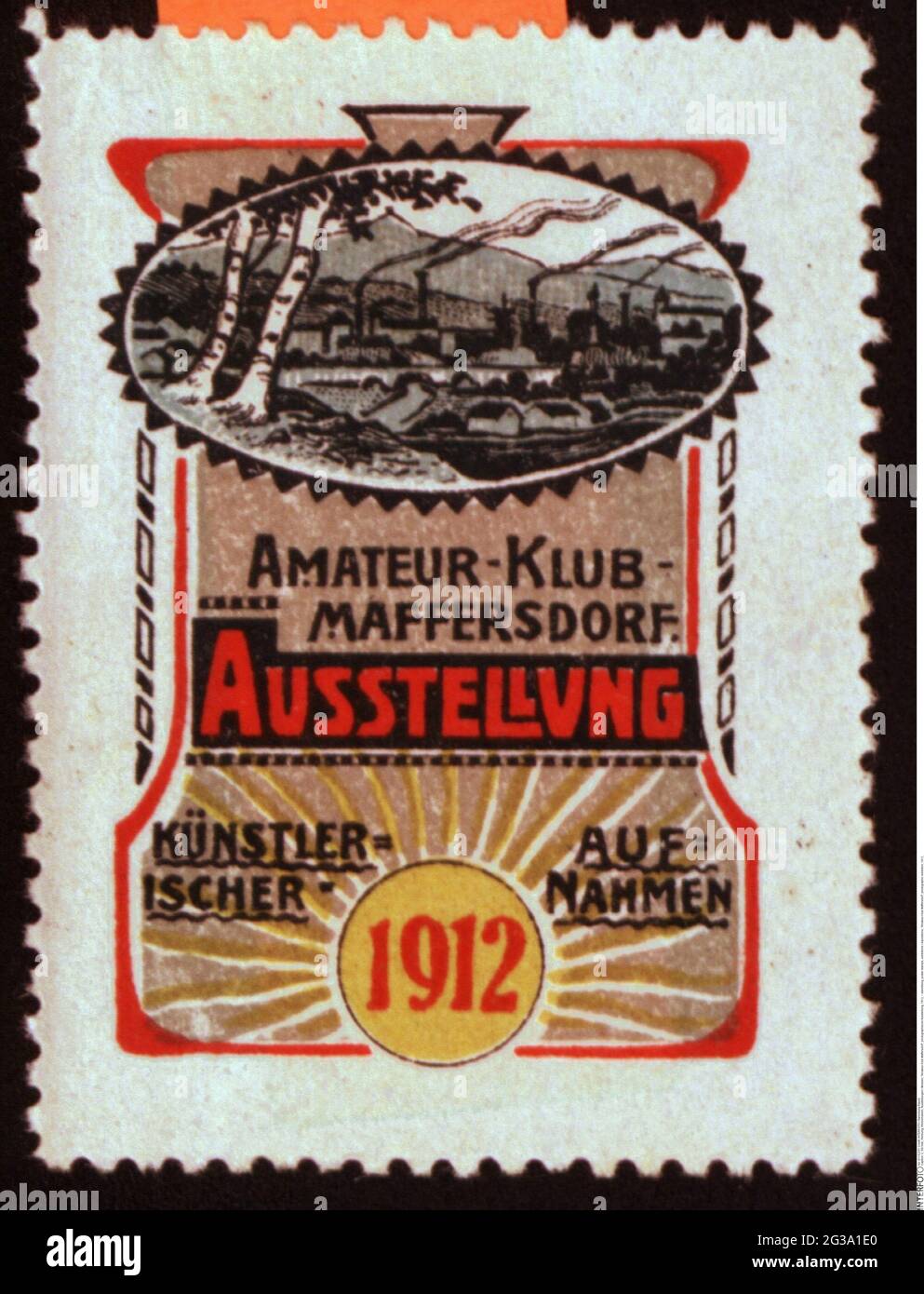 Publicité, timbres-affiches, expositions / expositions, 'amateur-Klub Maffersdorf', DROITS-SUPPLÉMENTAIRES-AUTORISATION-INFO-NON-DISPONIBLE Banque D'Images